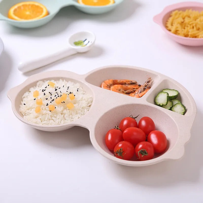 Pack Of 2 - Cute Baby Car Shape Food Tray