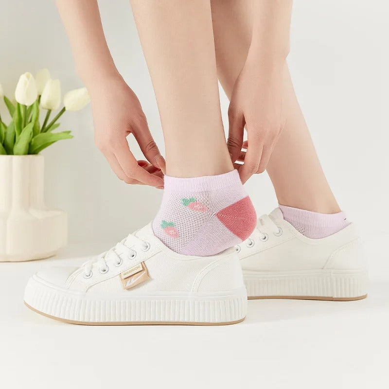 5 Pairs Women Fashion Printed Socks