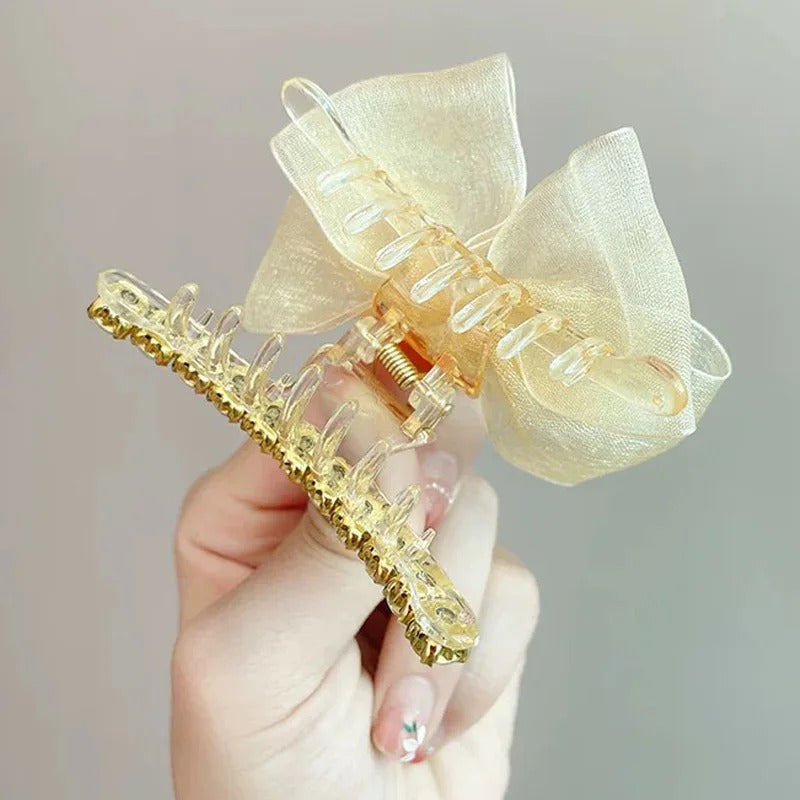 Stylish Bow Rhinestone Hair Claw