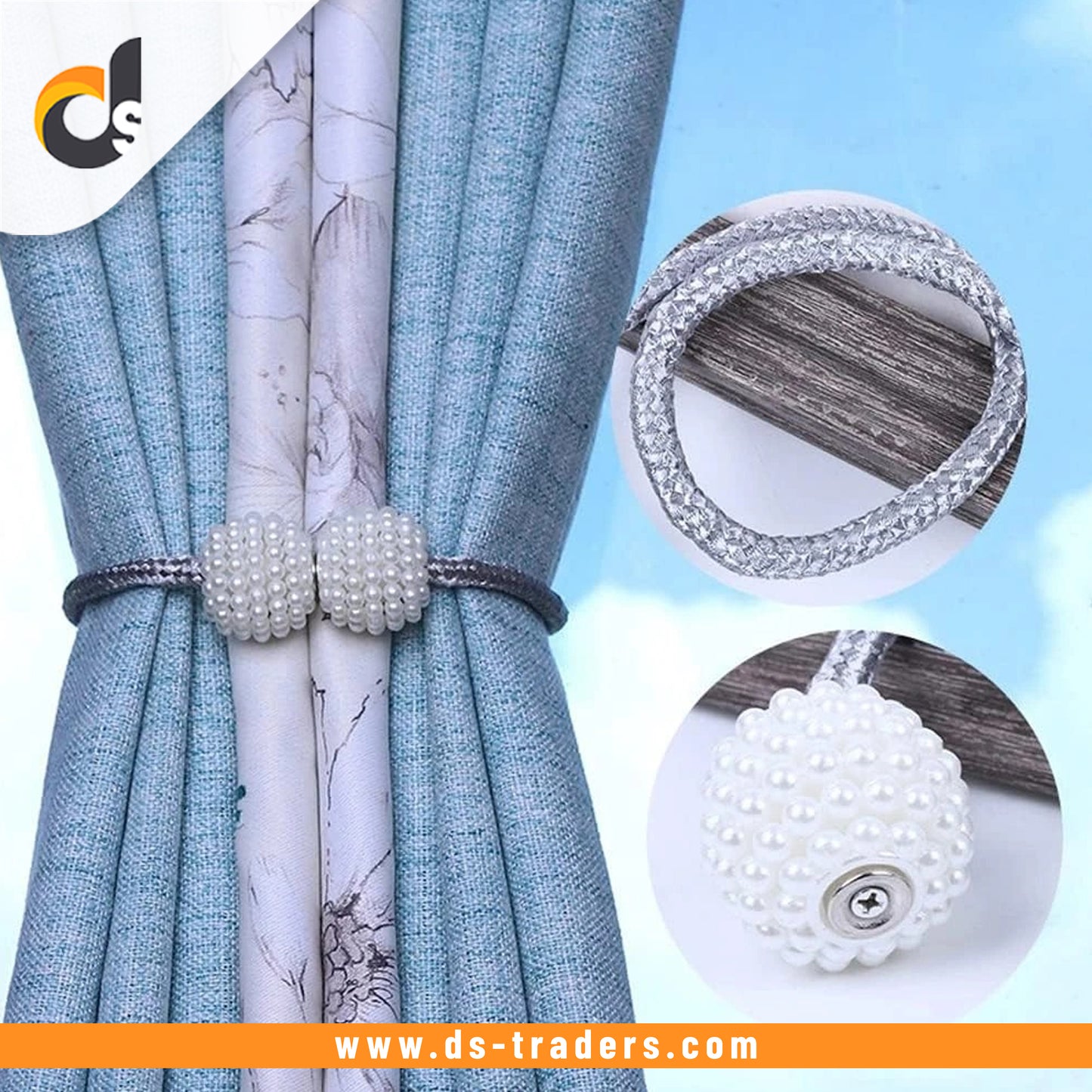 2 PCS Magnetic Curtain Buckle Tiebacks