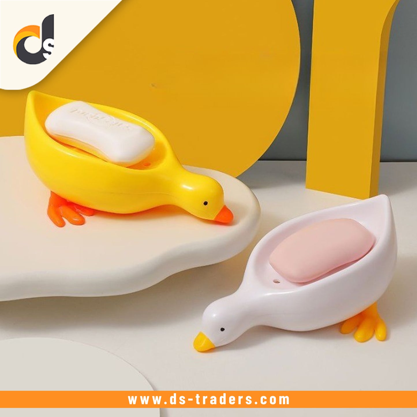 Cute Duck Self Draining Soap Holder