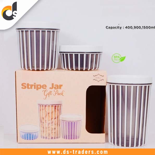 3PCs Set Plastic Food Storage Jar