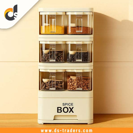 6 In 1 Crystal Spice Storage Jar