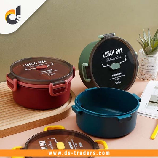 Kids School Plastic Round Lunch Box