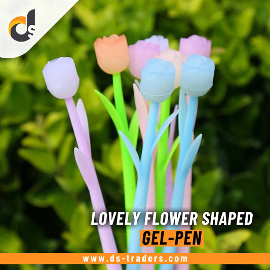 Lovely Flower shaped Gel-Pen (Random Design)
