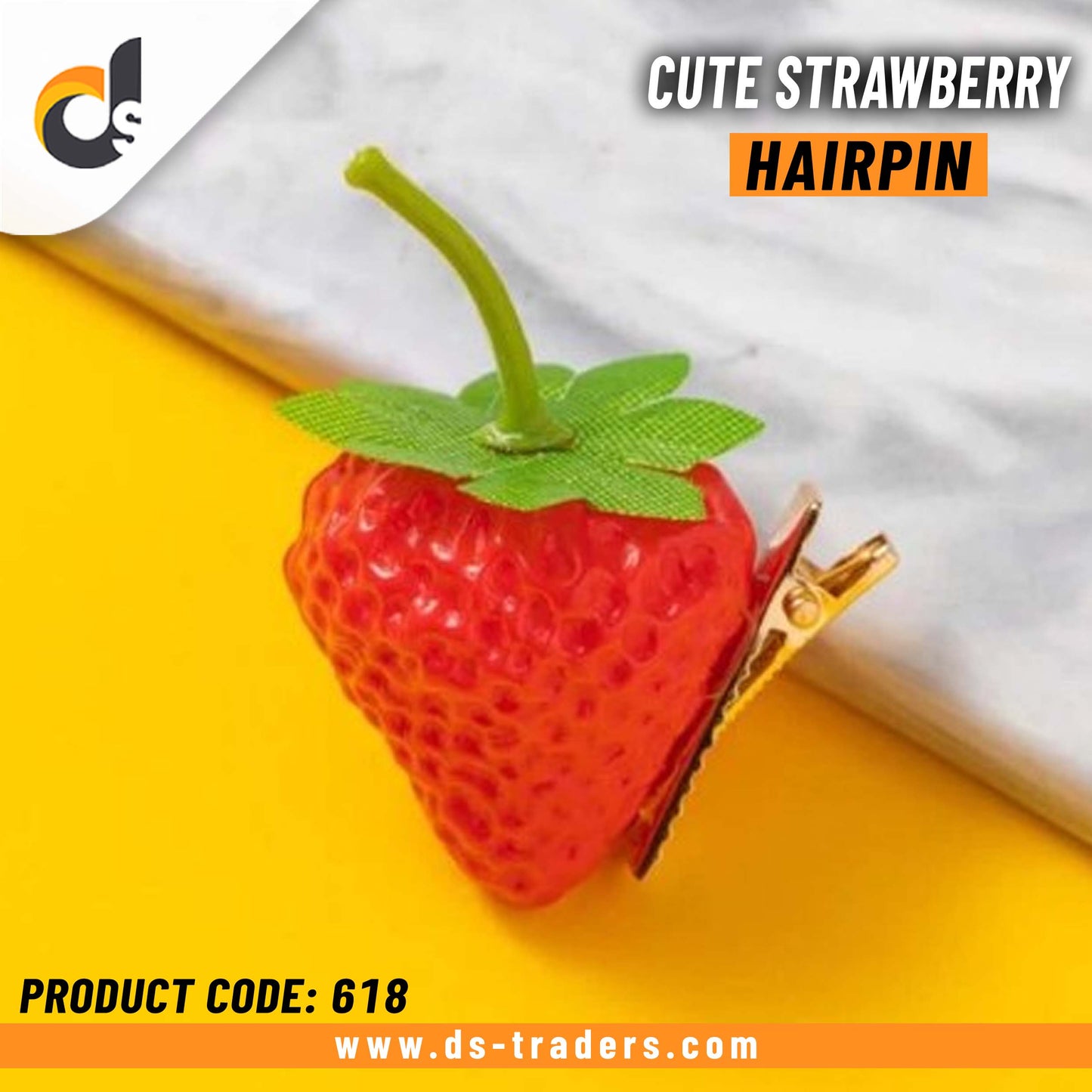 Cute Strawberry Shape Hairpin