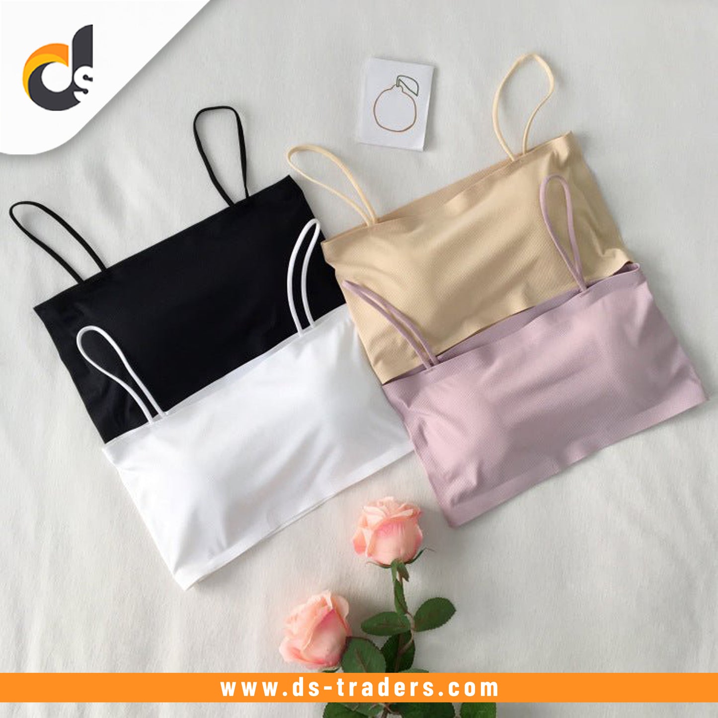 Imported High Quality Flower Design Foam Bra - Free Size (Random color)