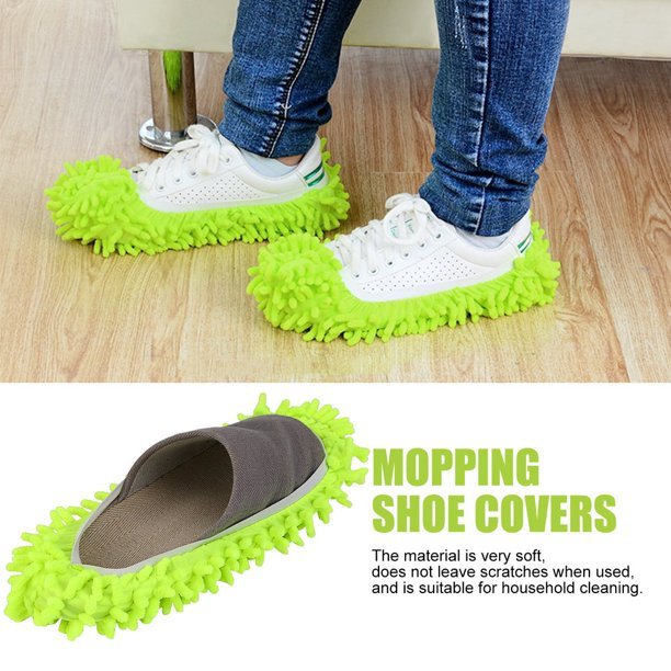 1 Pair Multifunctional Micro Fiber Shoe Covers Clean Slippers - DS Traders