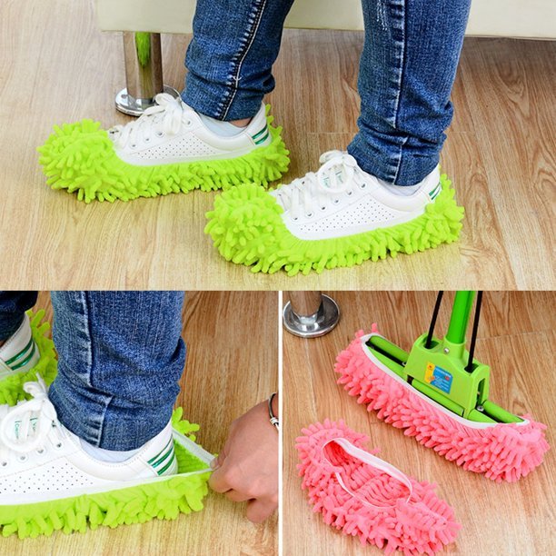 1 Pair Multifunctional Micro Fiber Shoe Covers Clean Slippers - DS Traders