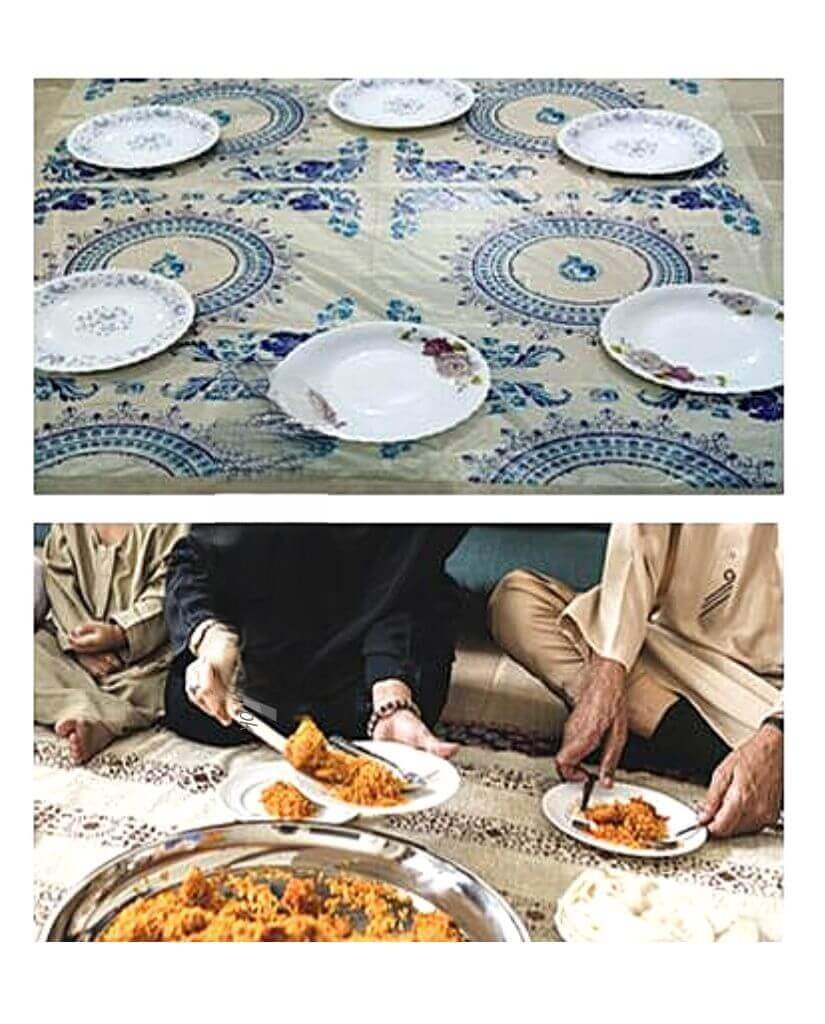 1 Roll Disposable Printed Sufra. - DS Traders