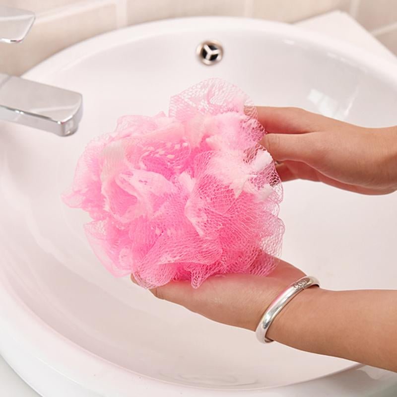 1pc Long Handle Bath Brush Back Bath Shower Scrubber Body Soft Mesh Scrub  Puff Clean Oneself Bath Back Brush