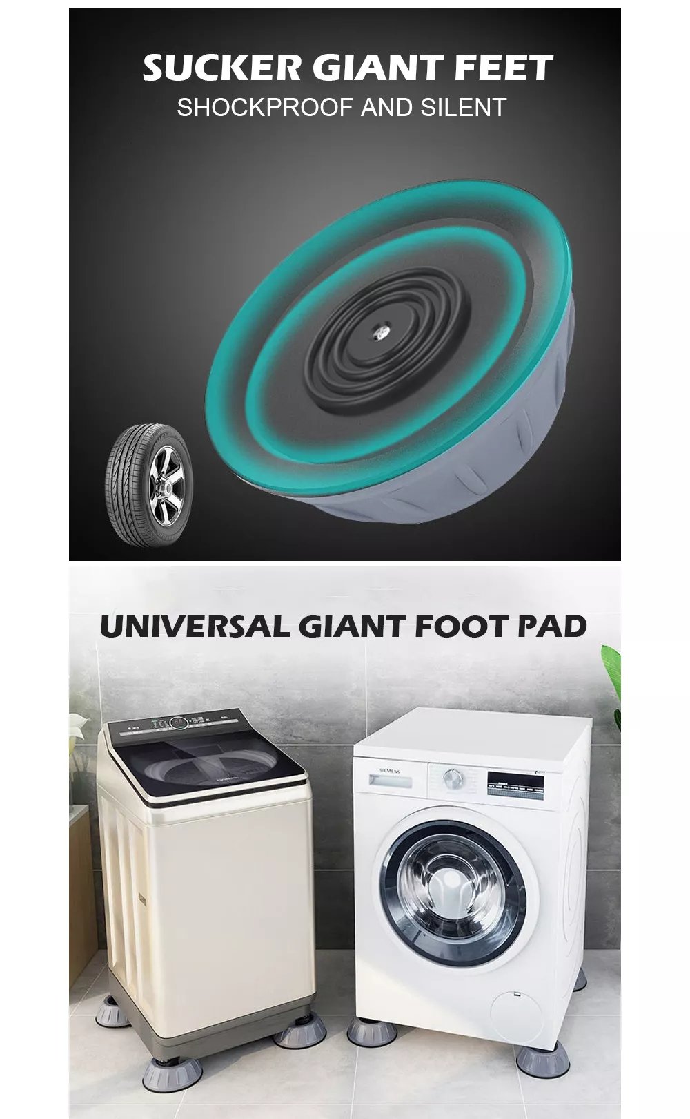 4 pcs Universal Anti Vibration Feet Pads - DS Traders