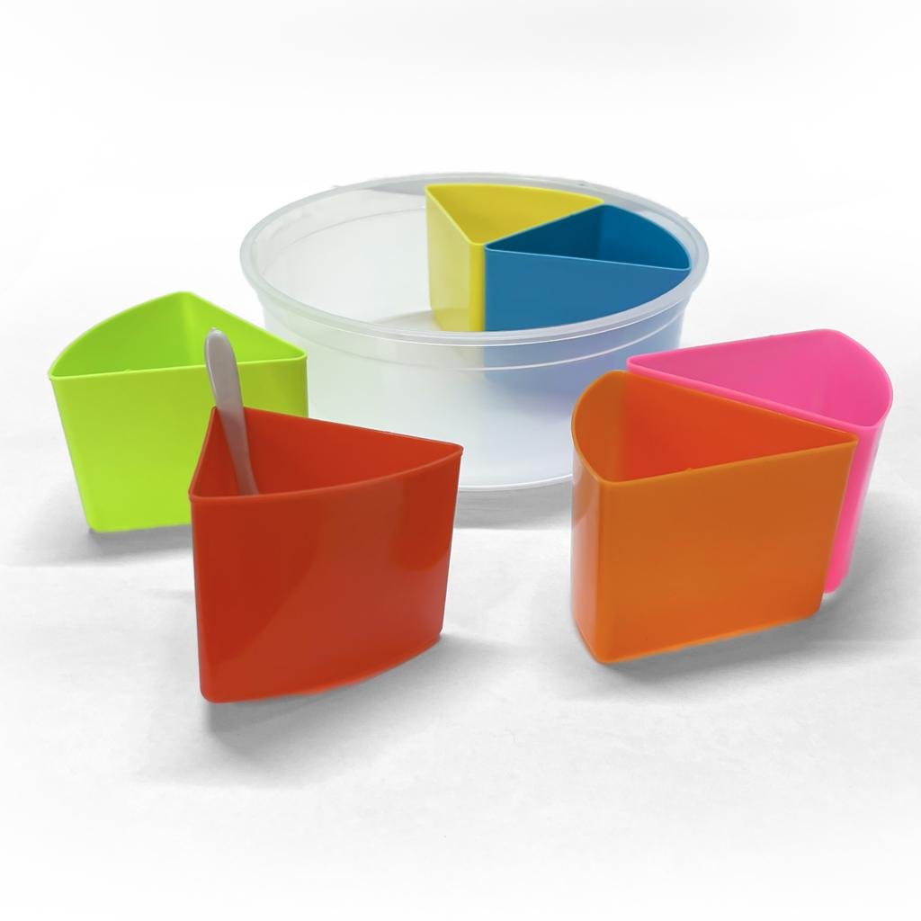 6 Cell Colorful Spice Rack Set. - DS Traders
