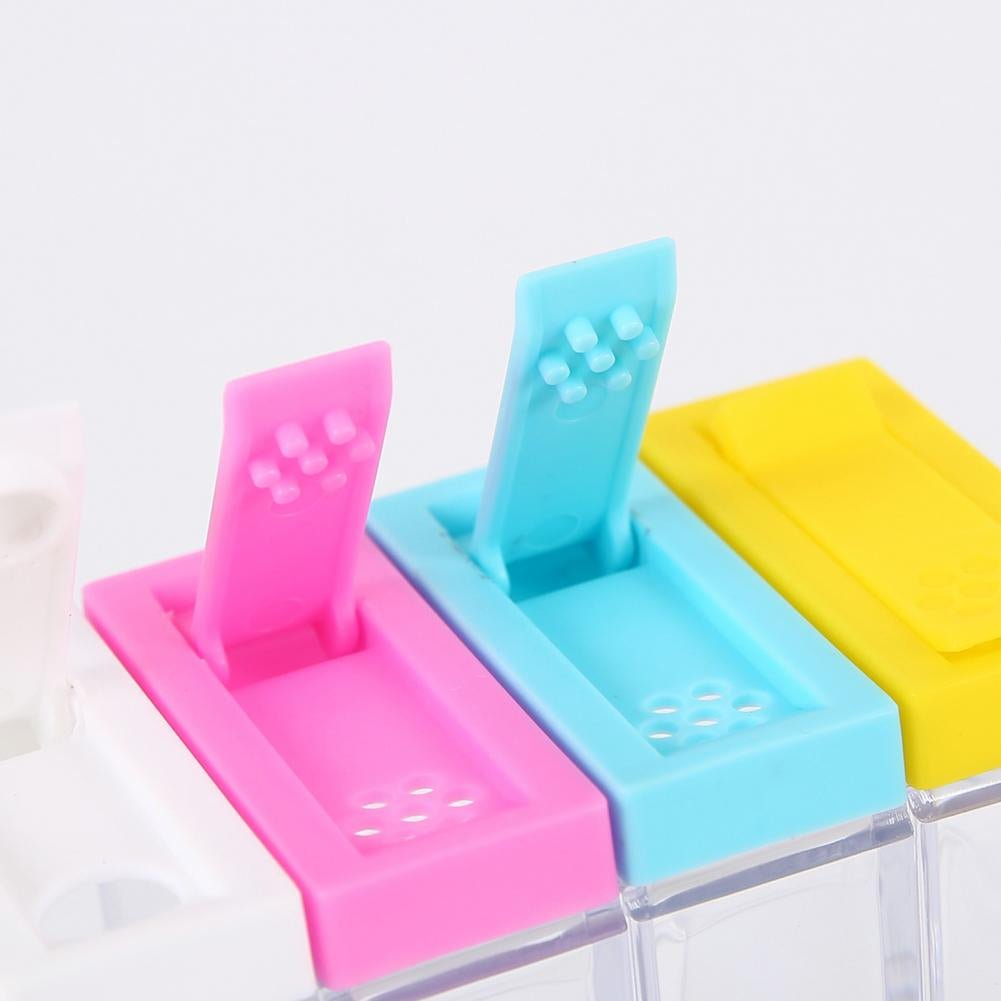 6Pcs Spice Jar Set Home Storage Container with Tray Rack. - DS Traders
