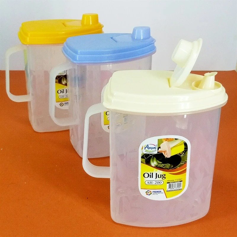 ARONI 1-LITRE KITCHEN PLASTIC OIL JUG - DS Traders