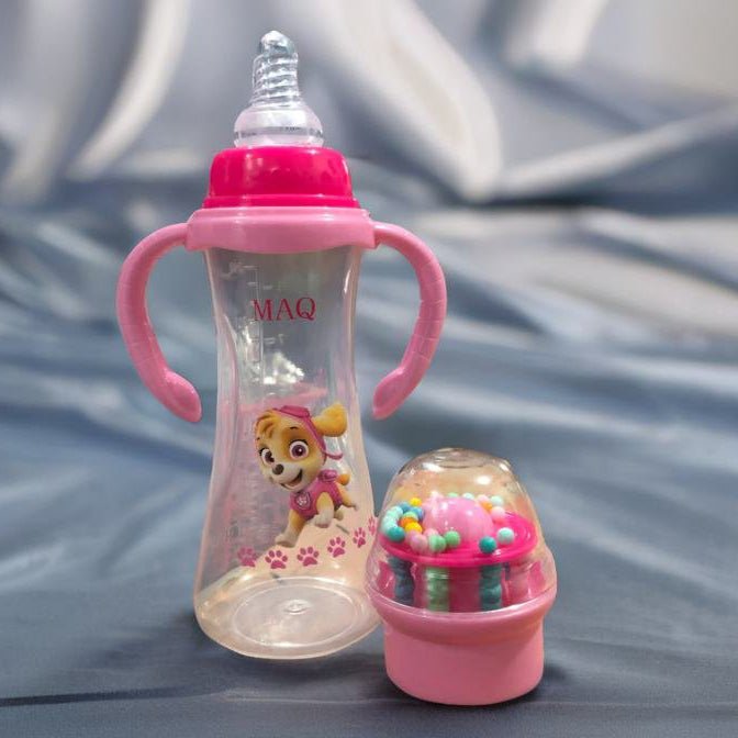 Baby Feeding Bottle With Rattle Cap. - DS Traders