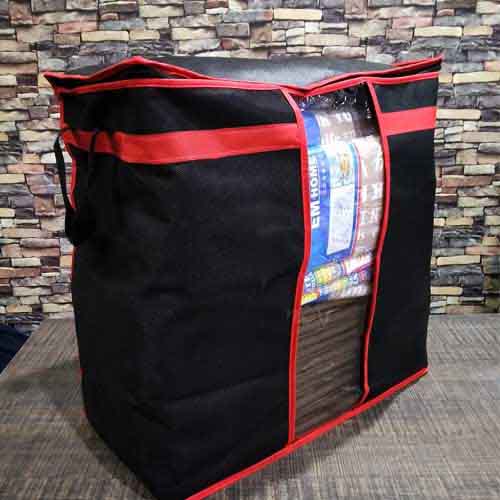 Black Storage Oraganizer Bag for Multipurpose Use - DS Traders
