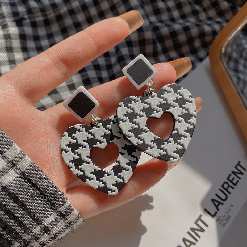 Checkered Square Earrings - DS Traders
