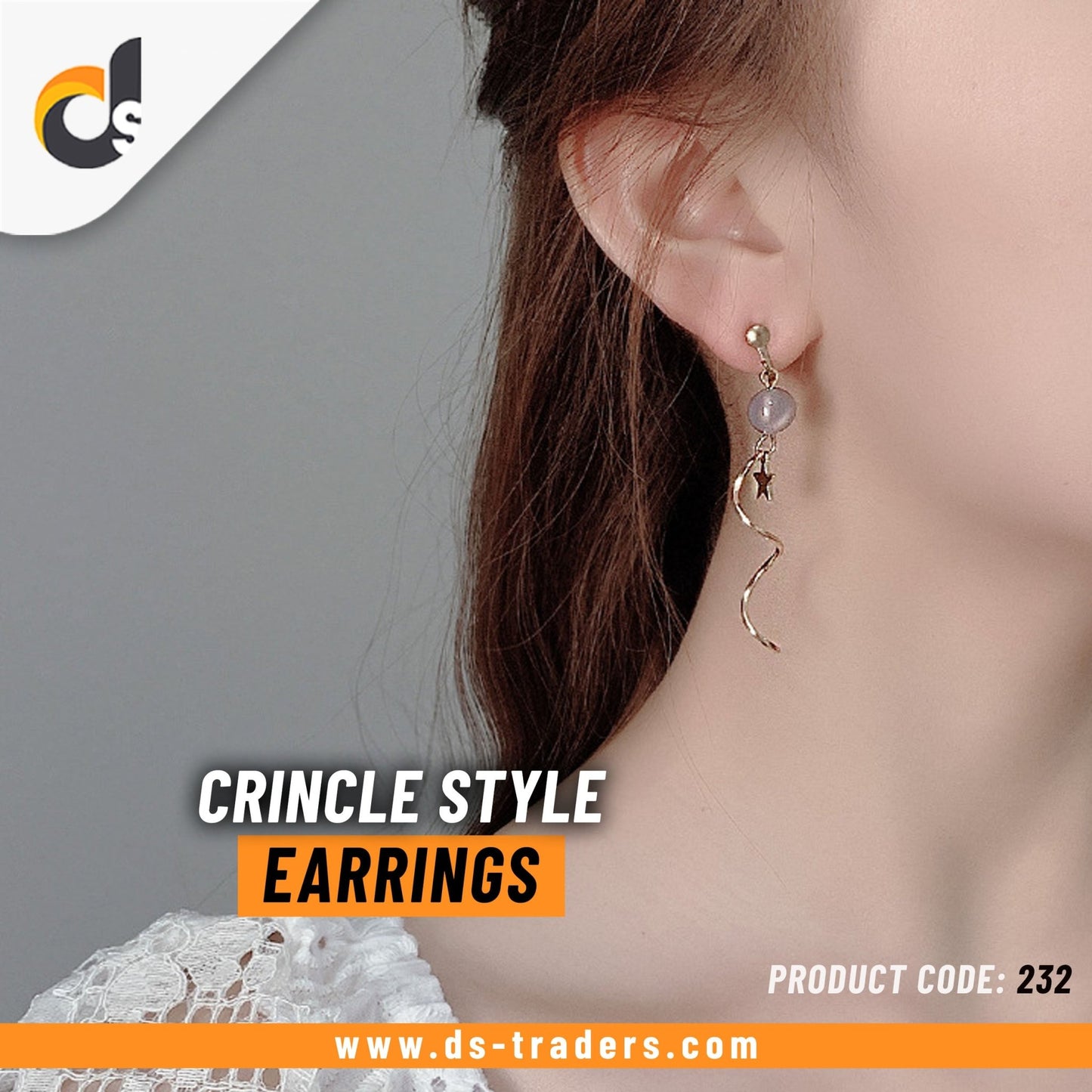 Crincle Style Earrings - DS Traders
