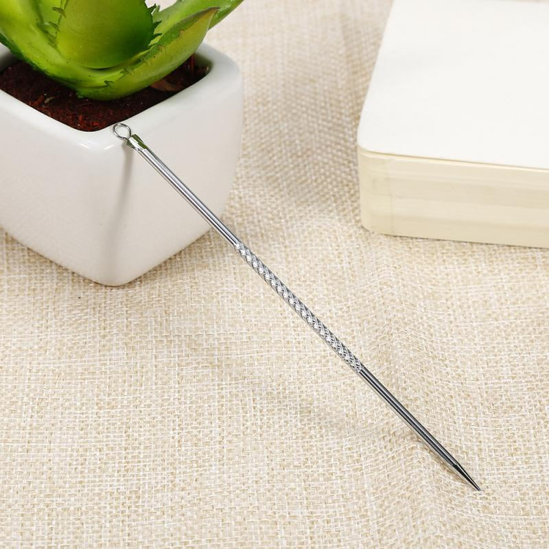 Pack OF 2-Stainless Steel Pimple Extractor Blackhead Pimples Pin Acne Remover.