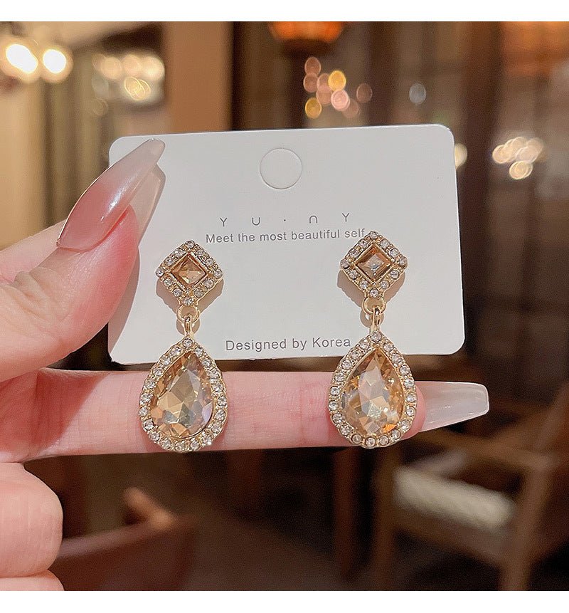 Diamond Water Drop Earrings - DS Traders