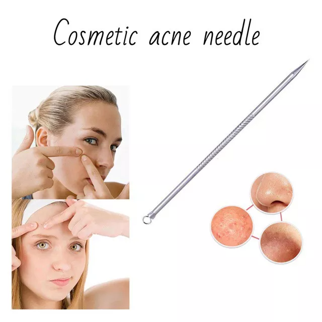 Pack OF 2-Stainless Steel Pimple Extractor Blackhead Pimples Pin Acne Remover.