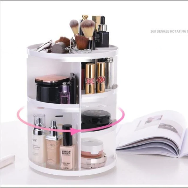 360 Rotating Makeup Organizer & Cosmetic Storage Box