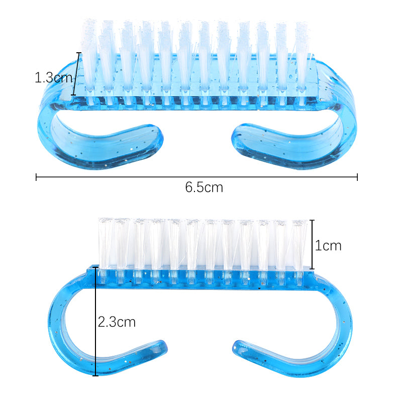 2pcs - Cleaning Nail Brush Tools Plastic Dust Cleaner Brushes.