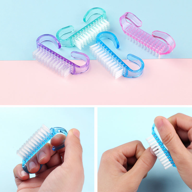 2pcs - Cleaning Nail Brush Tools Plastic Dust Cleaner Brushes.