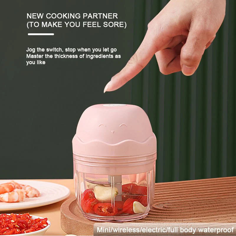 USB Chargable Mini Electric Garlic Masher.
