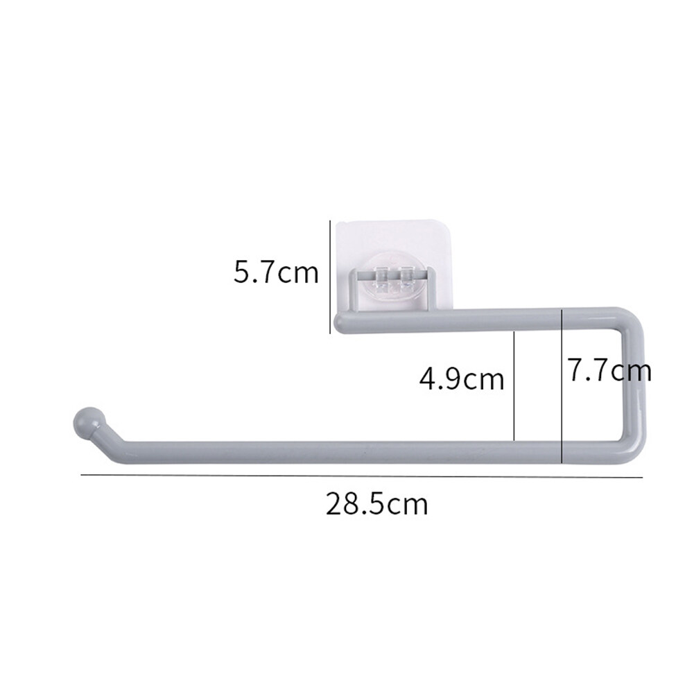 Wall-Mounted Plastic Tissue & Paper Roll Holder Organizer