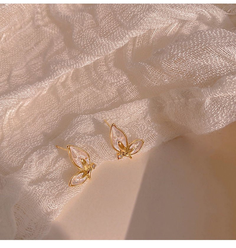 Elegant Pearl Peach Heart Earrings - DS Traders
