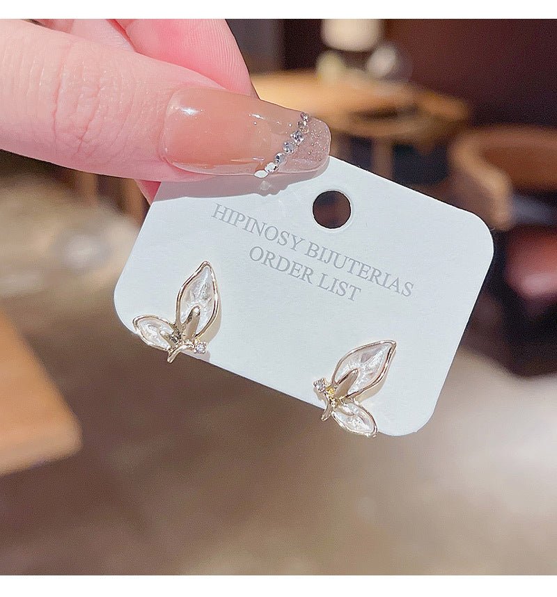 Elegant Pearl Peach Heart Earrings - DS Traders