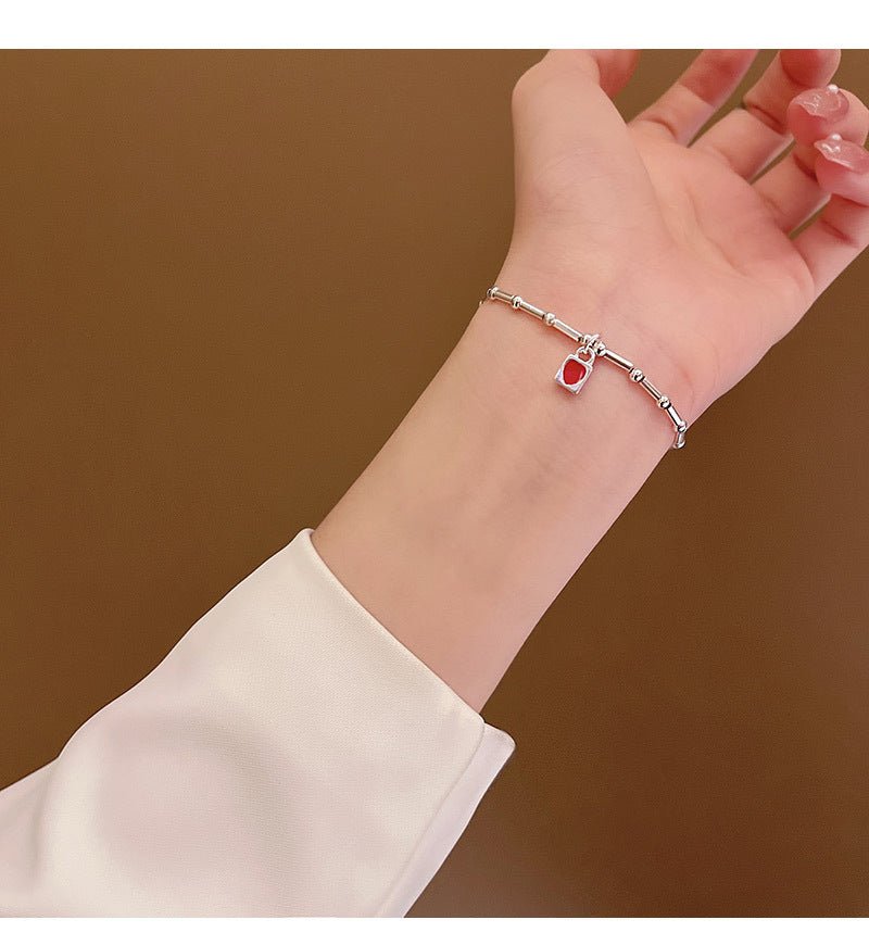 Fashion Red Love Pendant Bracelet - DS Traders