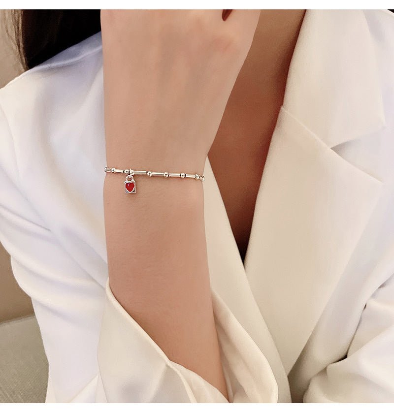 Fashion Red Love Pendant Bracelet - DS Traders