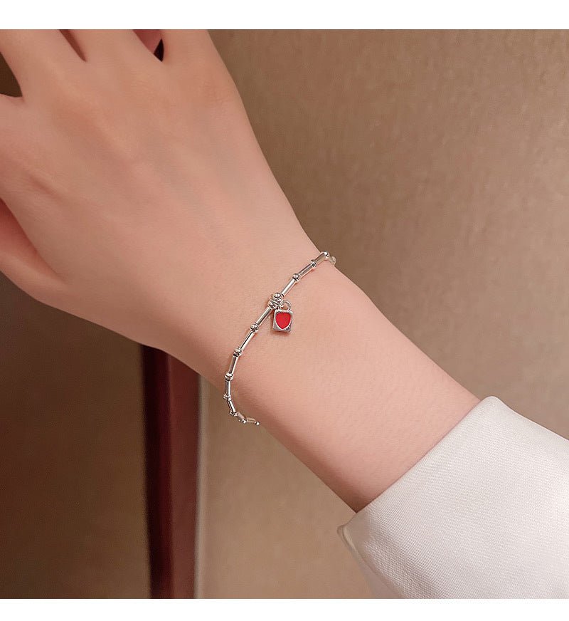 Fashion Red Love Pendant Bracelet - DS Traders