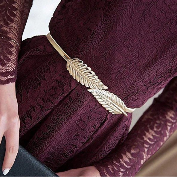 Fashion Women Style Metal Elastic Thin Belts (Random Design) - DS Traders