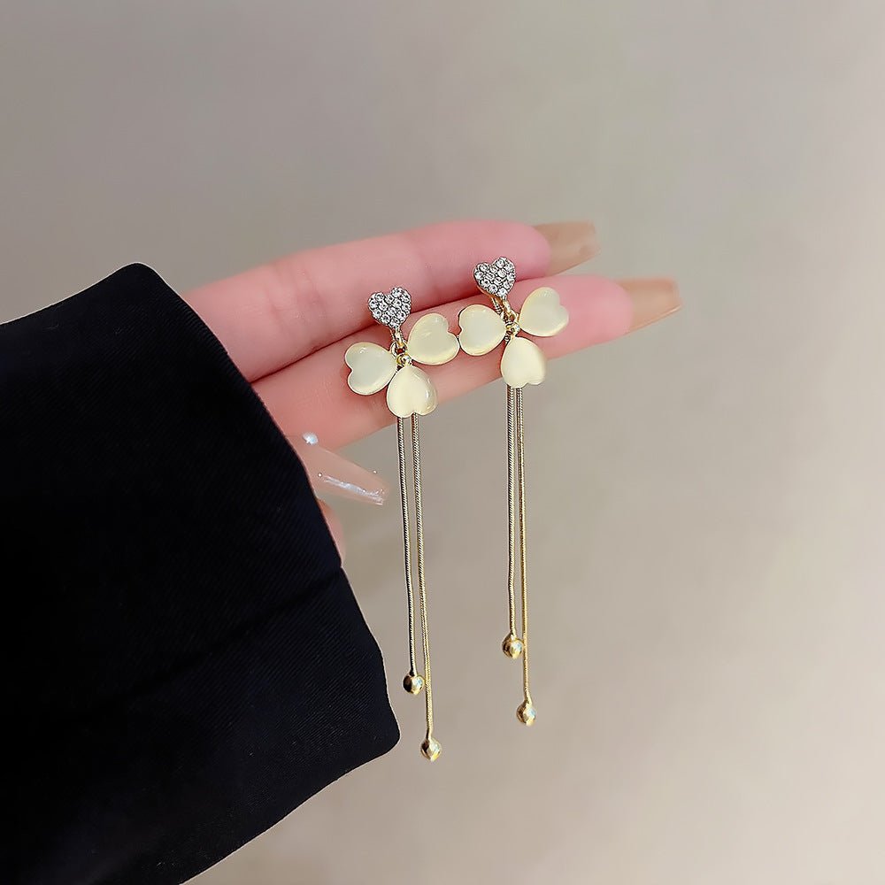 Flower Clover Stud Earrings - DS Traders