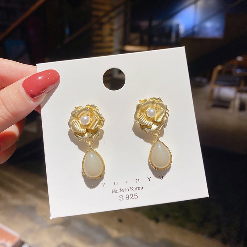 Flower Drop Earrings - DS Traders