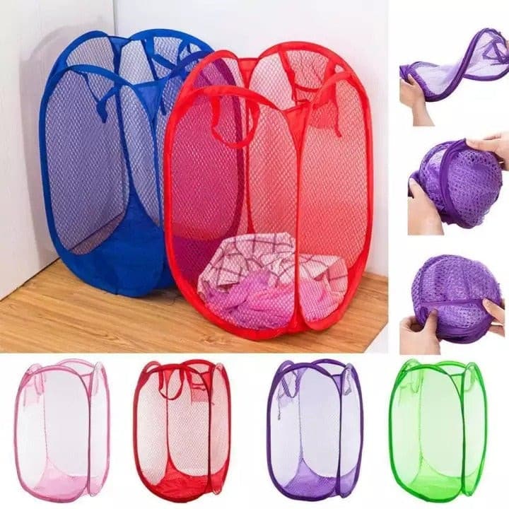 Foldable Storage Net Basket for Laundry and Multipurpose use - DS Traders
