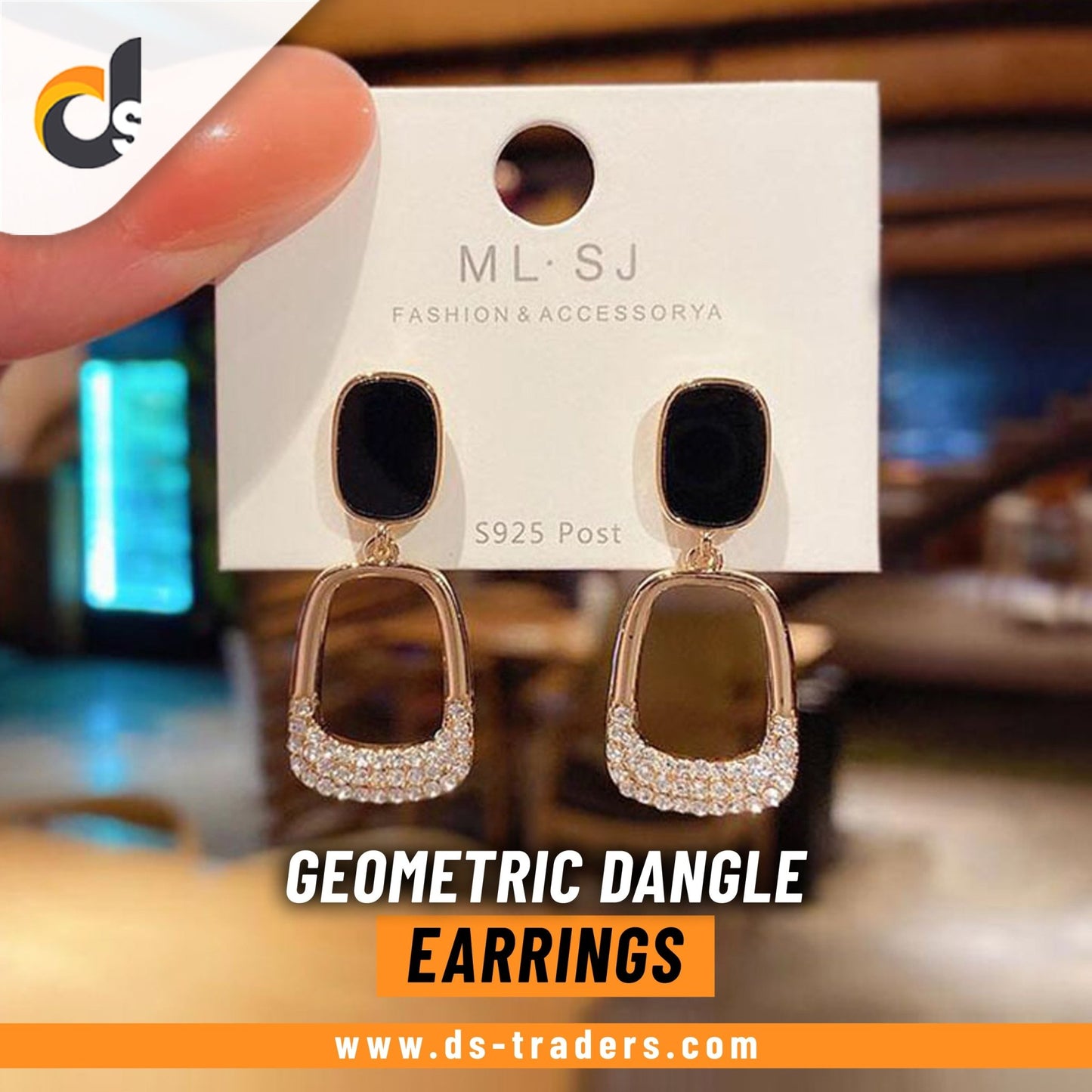 Geometric Dangle Earrings - DS Traders