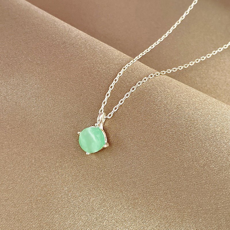 Green Crystal Stone Necklace - DS Traders