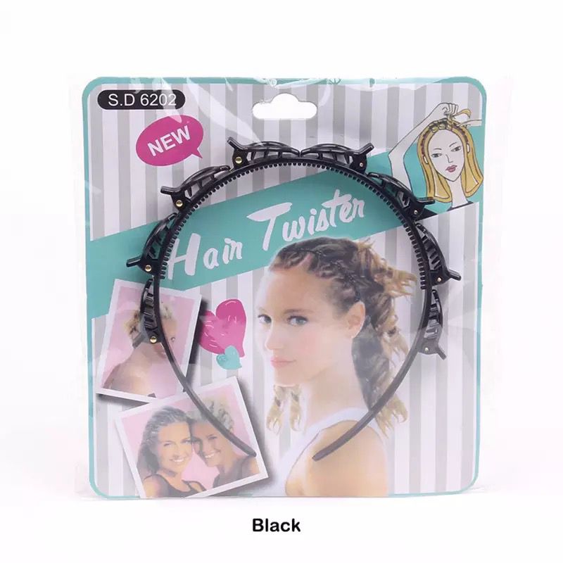 Hair Twister Headband with 8 clips - DS Traders