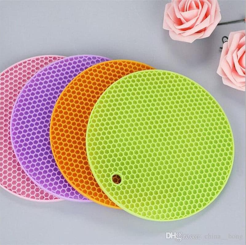 Round Non-slip Heat Resistant Silicone Mat for Multipurpose use