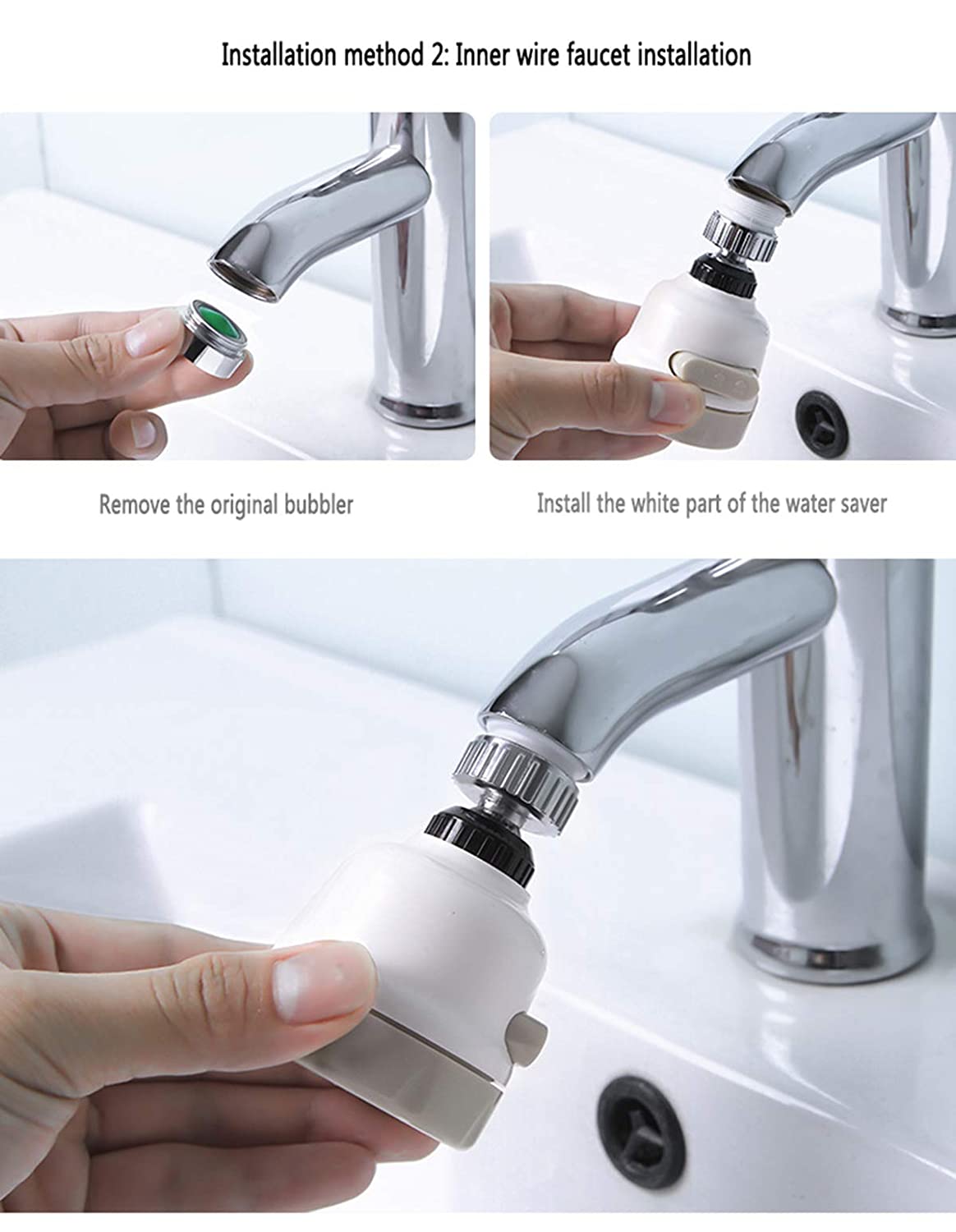 Kitchen Faucet Extender,3 Modes Position Adjustable Sink Faucet Sprayer - DS Traders