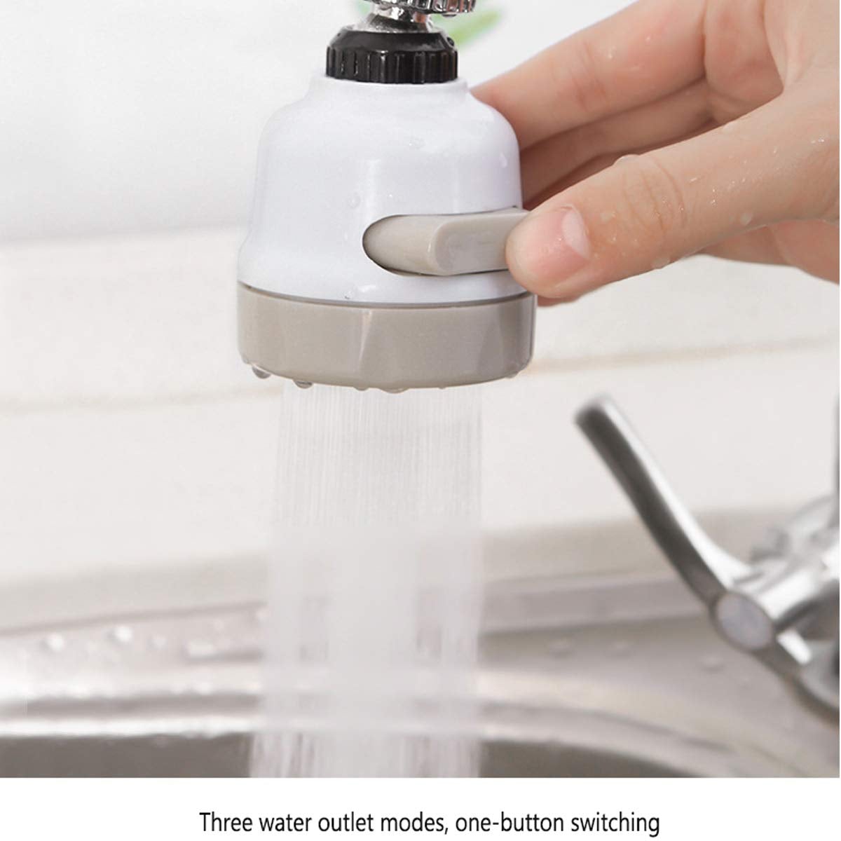 Kitchen Faucet Extender,3 Modes Position Adjustable Sink Faucet Sprayer - DS Traders