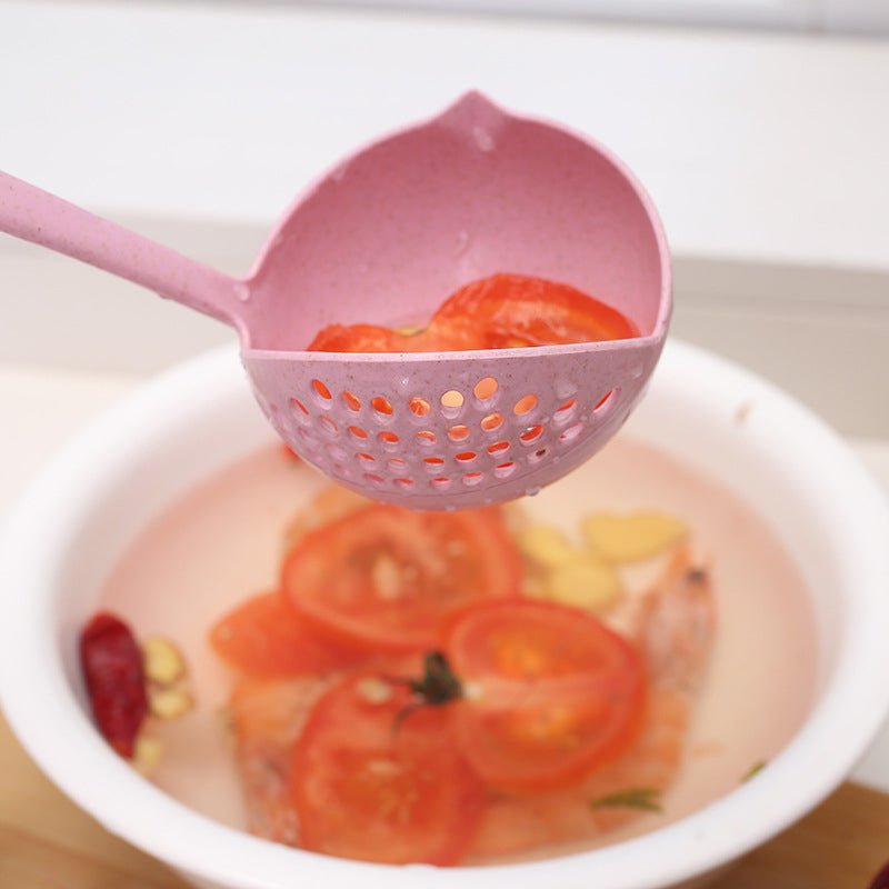 Long Handle 2 In 1 Cooking Colander Slotted Spoon. - DS Traders