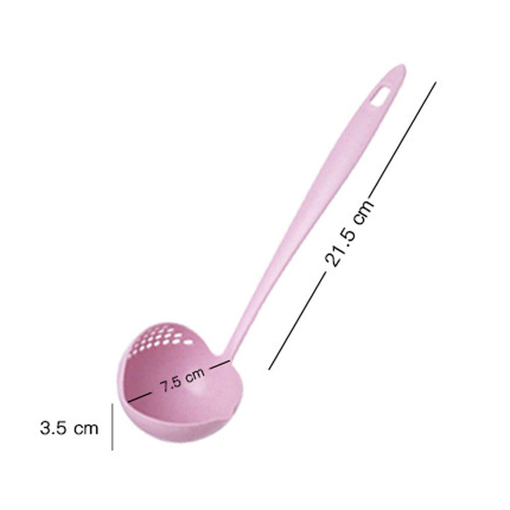 Long Handle 2 In 1 Cooking Colander Slotted Spoon. - DS Traders