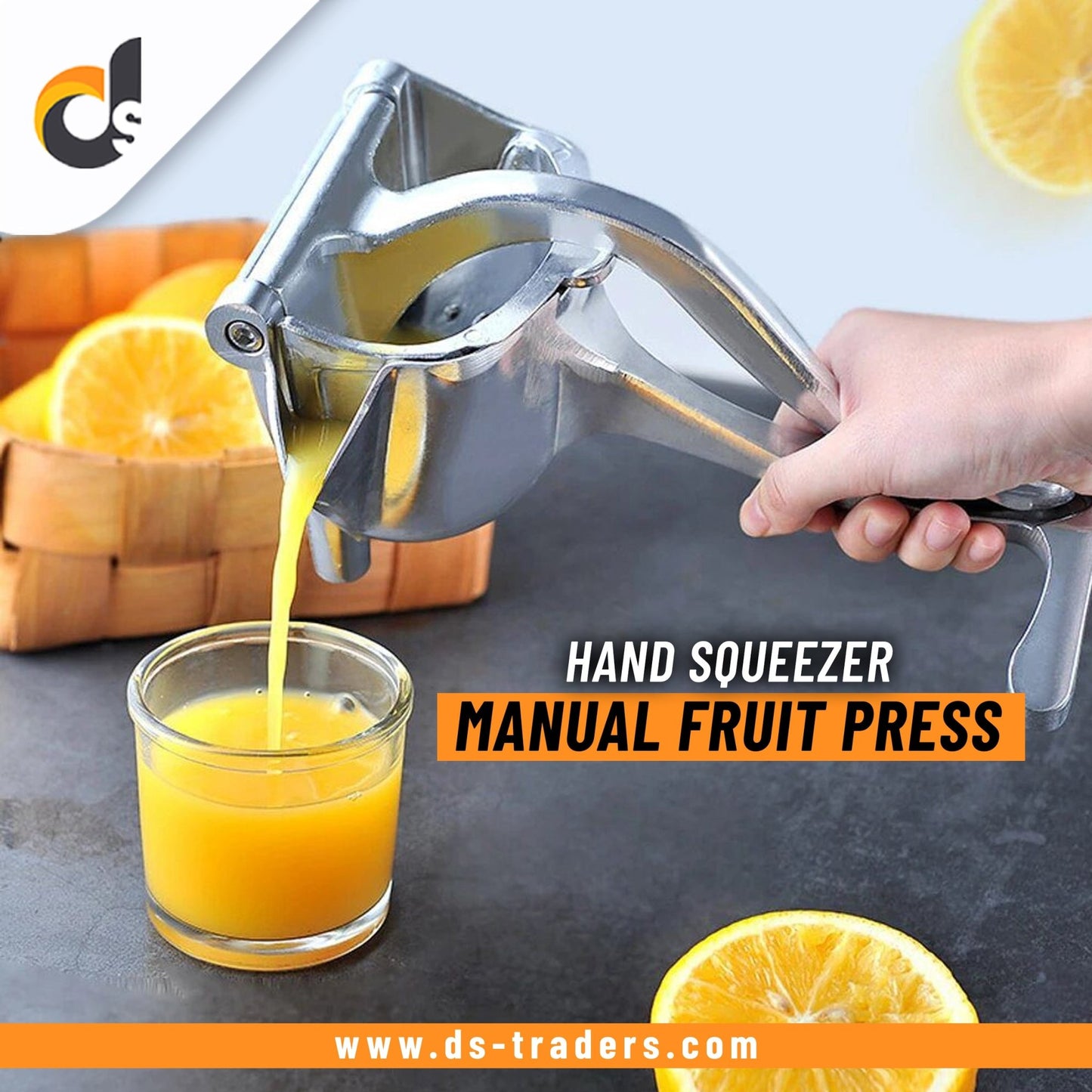 Manual Fruit Press | Hand Squeezer - DS Traders