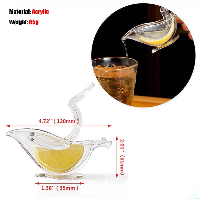 Manual Lemon Squeezer, Clear. - DS Traders